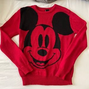 Mickey Mouse Crewneck Knit Sweater